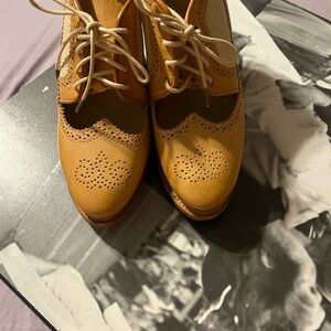 Rag & Bone Tan and cream Wedges